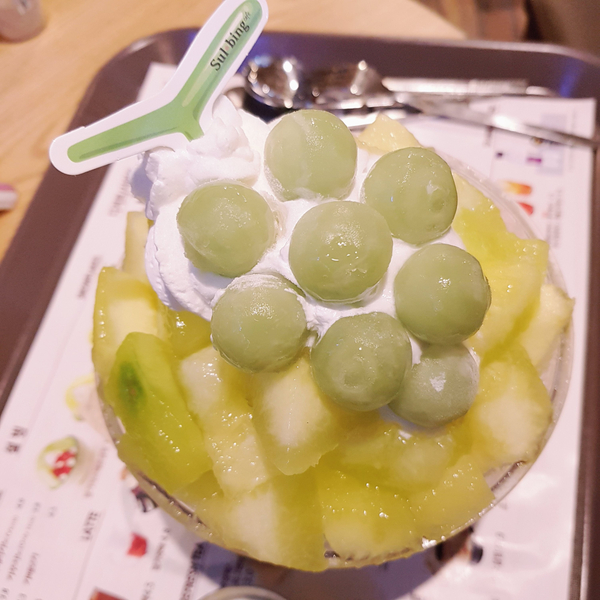  샤인머스캣 메론설빙 신메뉴! 속았지만 맛은 인정! 가격 포함 후기
