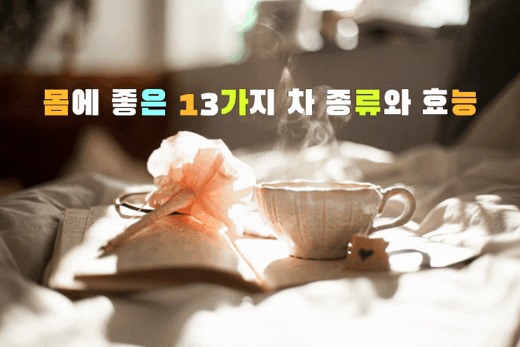  몸에 좋은 13가지 차 종류와 효능~