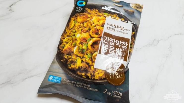  청정원 간장막창 볶음밥! 프라이팬 조리로 불향을 느껴볼까