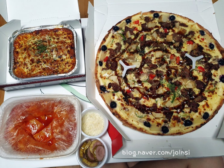  청량리 피자 맛집 피자꾼떡전교 갈비피자 스파게티 떡볶이 맛있다
