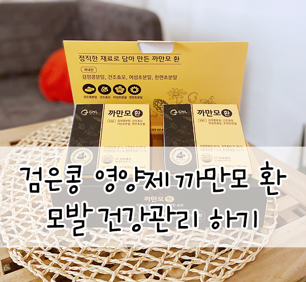  검은콩영양제::GNL 까만모환 100% 국내산 식품으로 모발관리하기