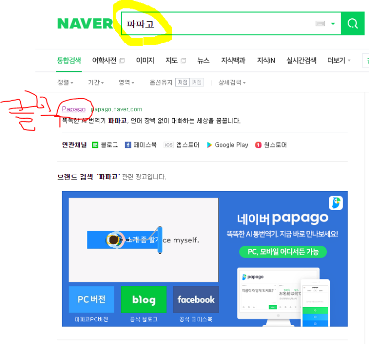  영어해석기 네이버에서 제공하는 파파고 좋네