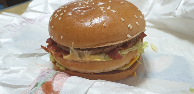  맥도날드 빅맥베이컨 먹방 후기