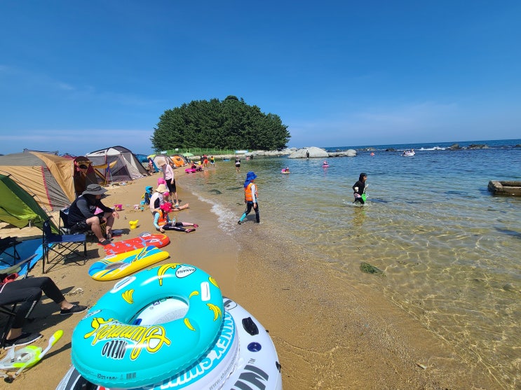 우리나라 최북단에 위치한 아이들이 놀기 좋은 해변 【마차진 해수욕장】