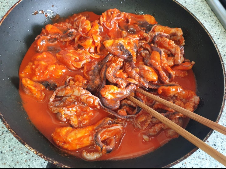 쭈꾸미볶음 만들기 택배로 받아서 맛있게