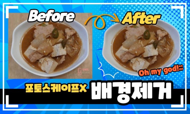  [포토스케이프 X] 사진 배경 지우기