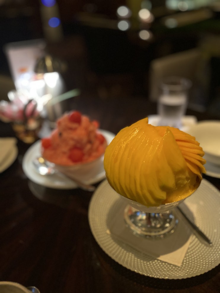  이런 빙수는 처음이다—웨스틴 조선호텔 (Westin Chosun Hotel) 로비 라운지 망고빙수 수박빙수