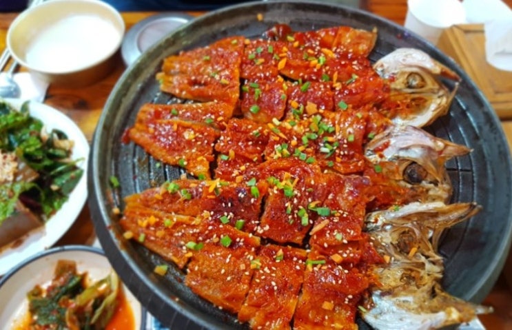 용문산 맛집 황해 식당 황태구이 청국장 산채정식