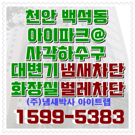  천안 하수구냄새 사각하수구트랩 대변기악취 사라져요~!