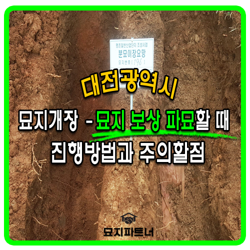  대전 산업단지 조성사업으로 인한 합장 묘지이장 보상