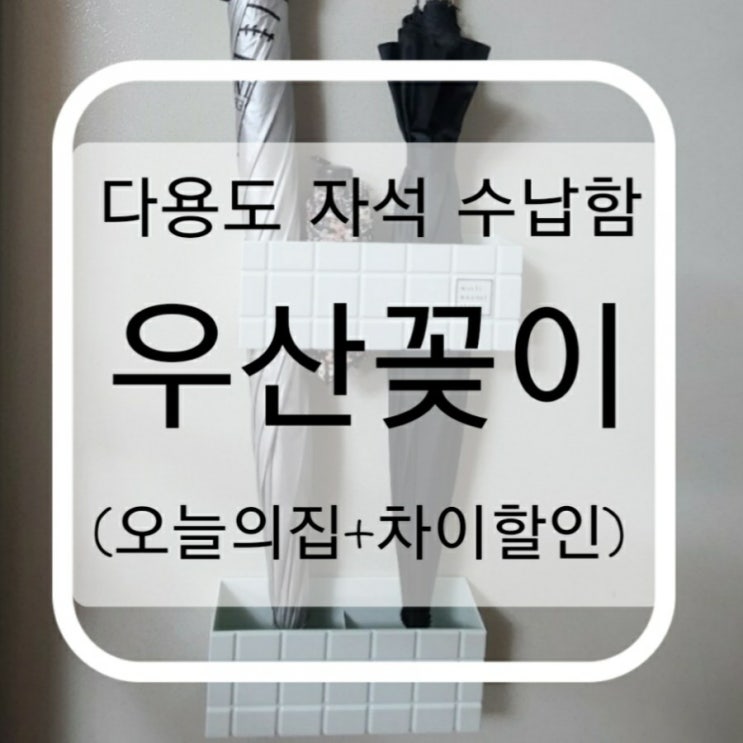  다용도 자석 수납함 우산 꽂이 (오늘의집+차이할인) #내돈내산