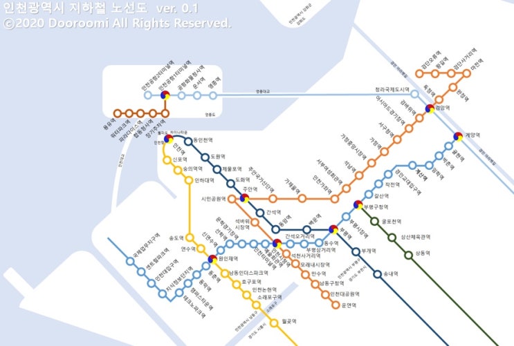 [정보] 인천광역시 지하철 노선도 ver 0.1