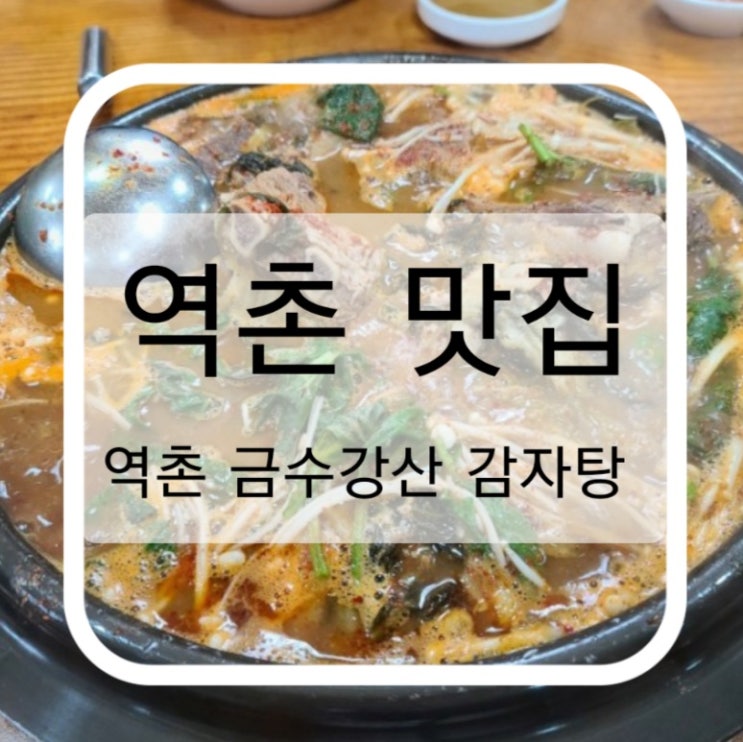 리뷰는 별로 없지만 알고보니 맛집이였던 역촌 금수강산 감자탕