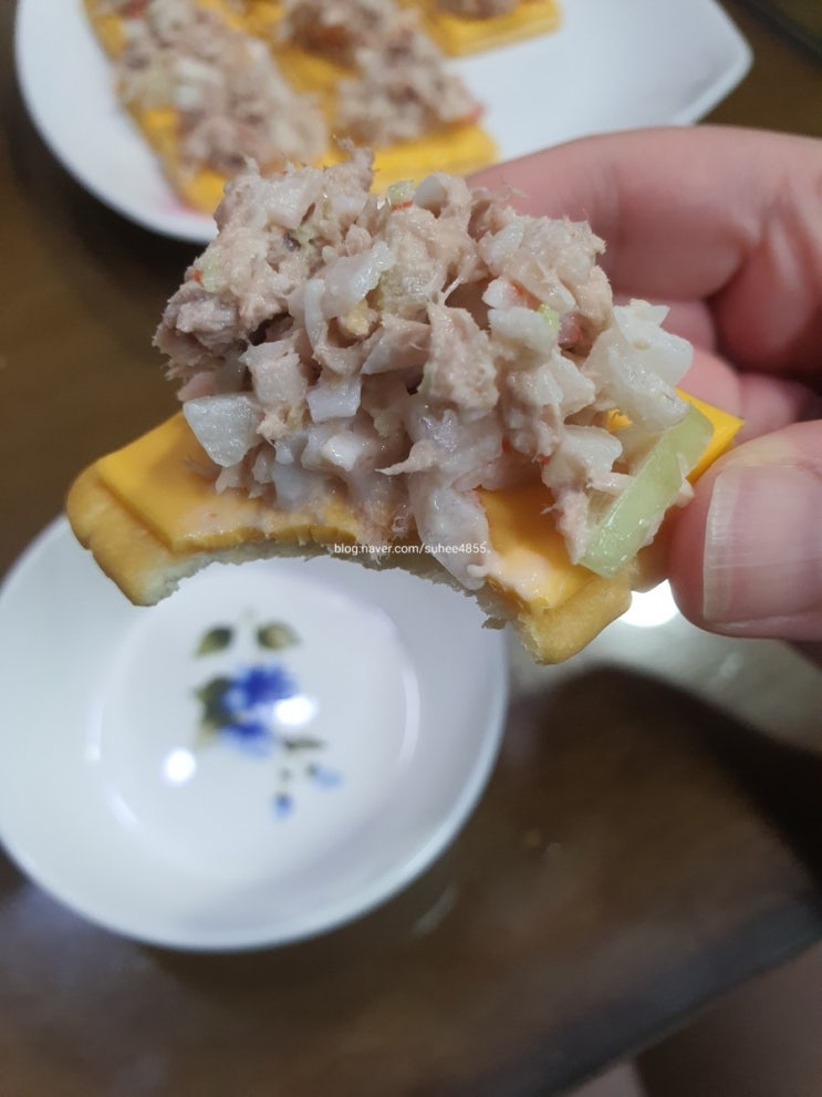  우리 집 : ) 참치 와사비 카나페를 만들어 보자_