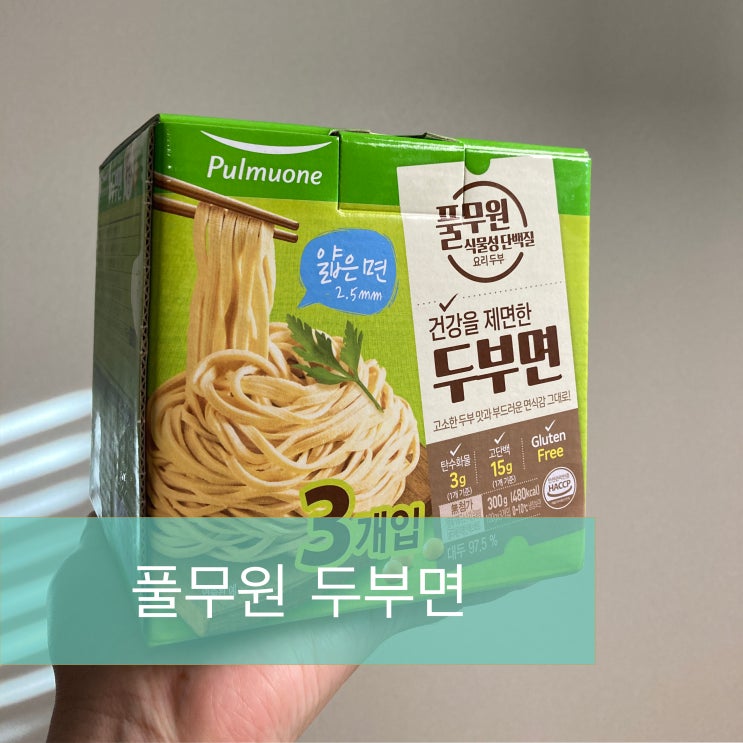  밀가루면 대신 두부면 괜찮네요?