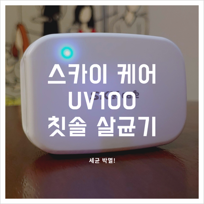  가방속에 휴대용 칫솔 살균기 - 스카이 케어 UV100