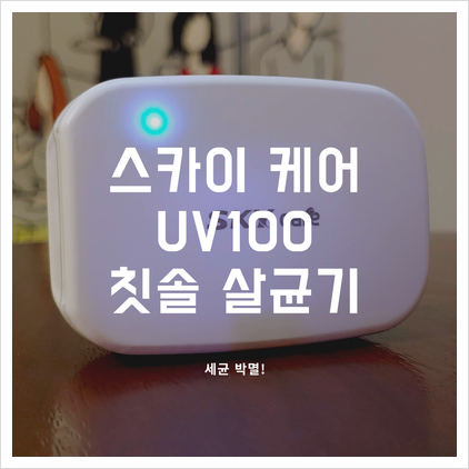 가방속에 휴대용 칫솔 살균기 - 스카이 케어 UV100