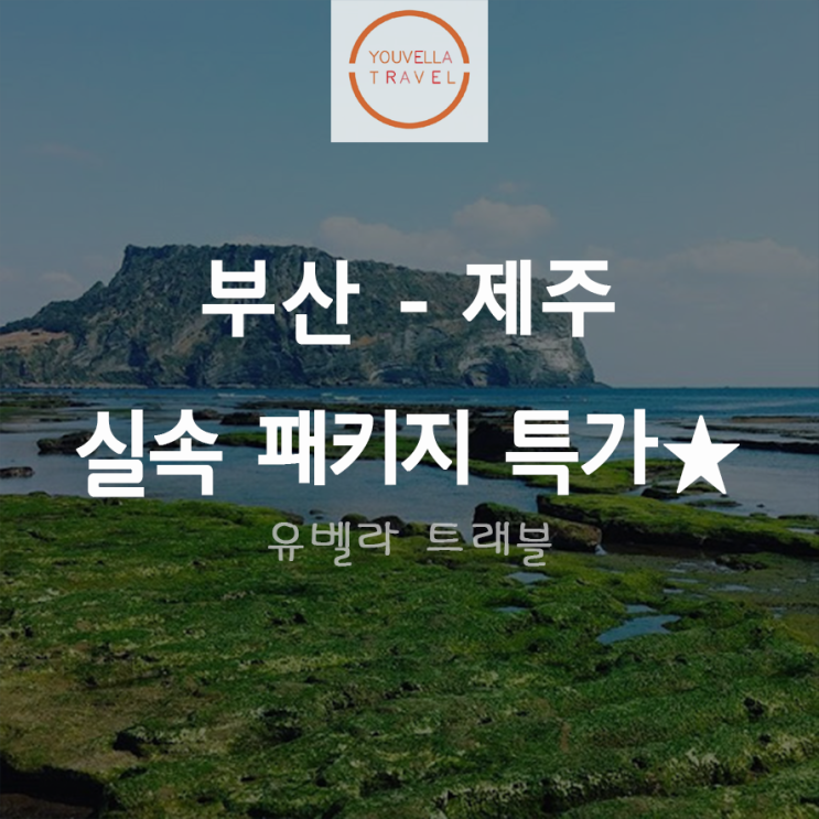  [부산출발] 제주 실속 패키지 2박3일 여행 대한항공 특정날짜 특가 진행중