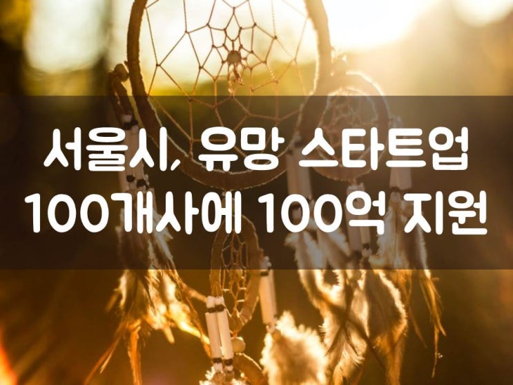  서울시, 유망 스타트업 100개사에 100억 지원
