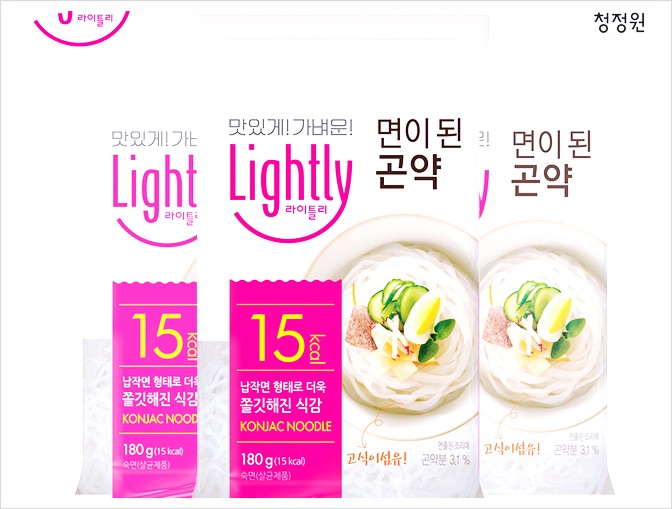  ! 청정원 라이틀리 면이된 곤약 180gx10개, 단품입니다 ..