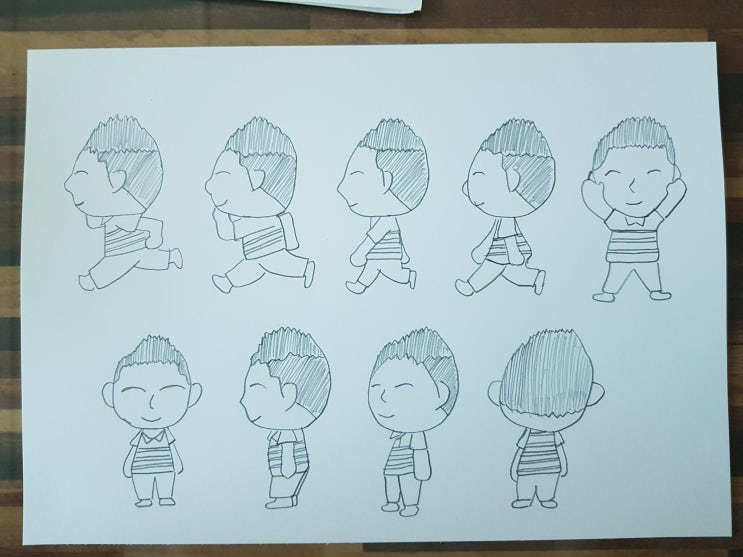  캐릭터 그리기 연습! 갑자기 슬퍼지네요.