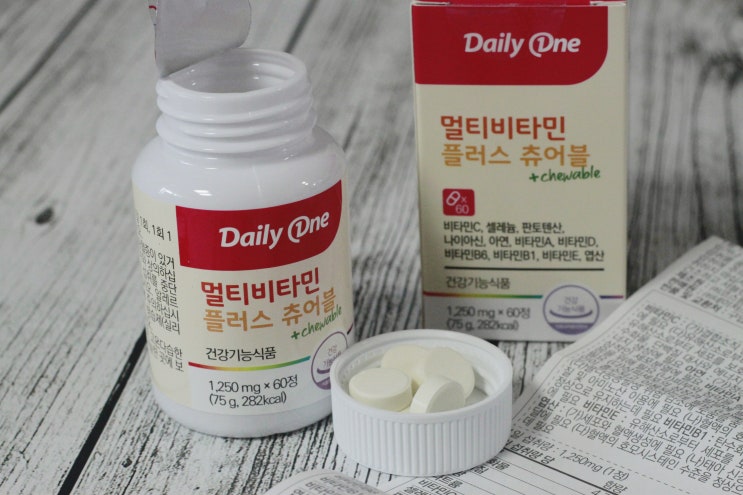  멀티비타민 건강기능식품 플러스 츄어블