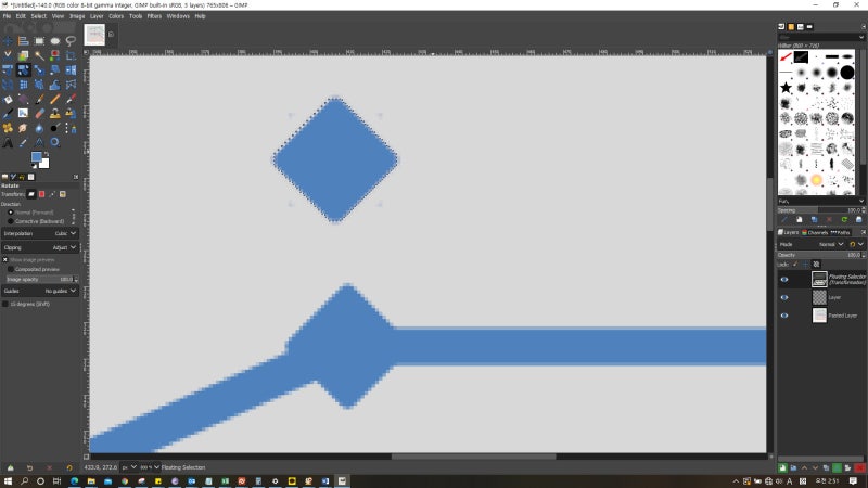13. 김프(Gimp) 사각 선택 도구(Rectangle Selection tool) : 네이버 블로그