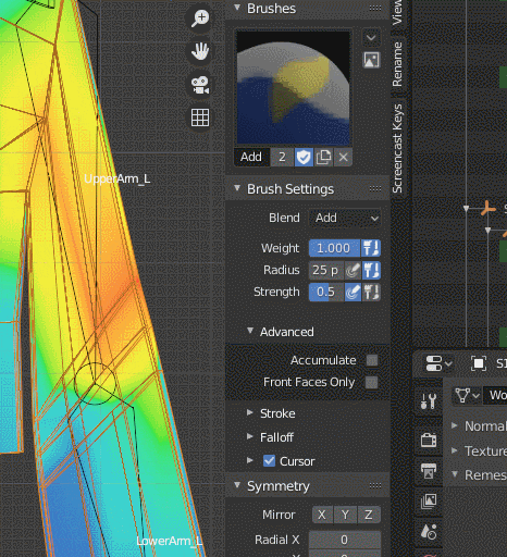  [Blender 2.83] Brush Setting 단축키 몇 가지