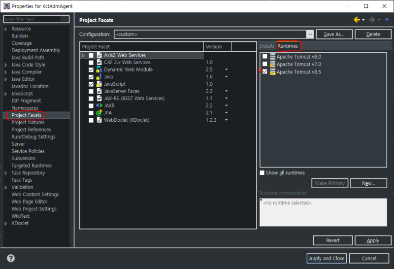[Eclipse] - Target runtime Apache Tomcat ~ is not defined. : 네이버 블로그