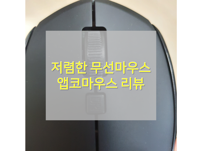 [무선마우스/앱코 WM100 개봉기] : 저렴한 가성비 블루투스 마우스 리뷰(한달 사용 후기)