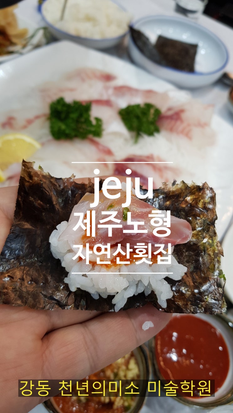  (제주) 노형 자연산 횟집/제주여행 횟집추천