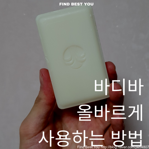  피부에 좋은 바디바 올바른 사용법