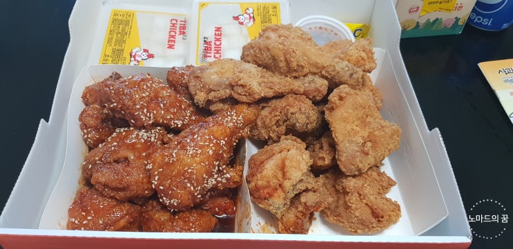  티바 두마리치킨 봉담와우점 솔직한 배달 리뷰