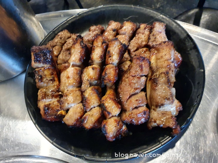  둔촌동역 맛집 인생극장 쪽갈비 양념 쪽갈비 두툼하고 쫄깃해
