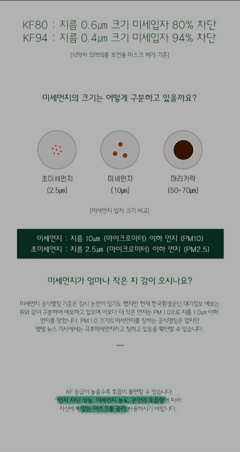 [무료배송/한정/개당609원] 국산 미세먼지 차단 마스크 KF94 화이트 대형 (100매)