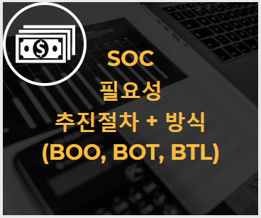 SOC 사업의 필요성과 추진절차 및 방식 (BOO, BOT, BTL) SOC 사업의 필요성과 추진절차 및 방식 (BOO, BOT, BTL)