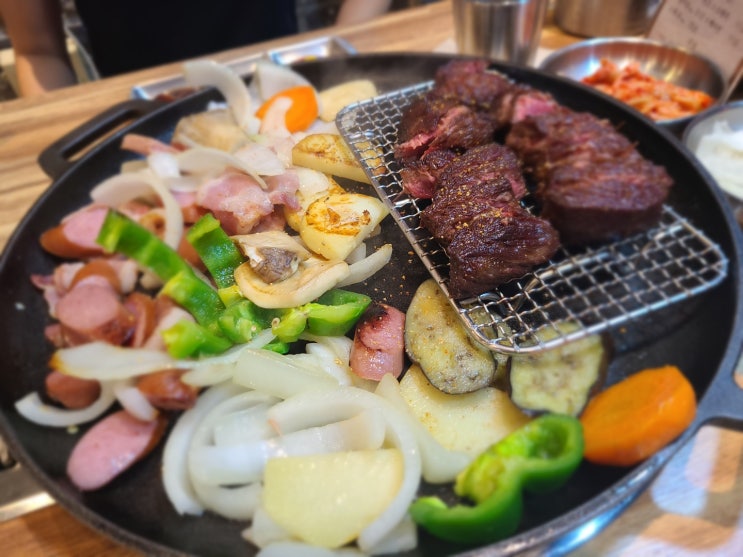  역삼역 밥집 부대찌개 철판스테이크 전문점 미로정 뿌시기