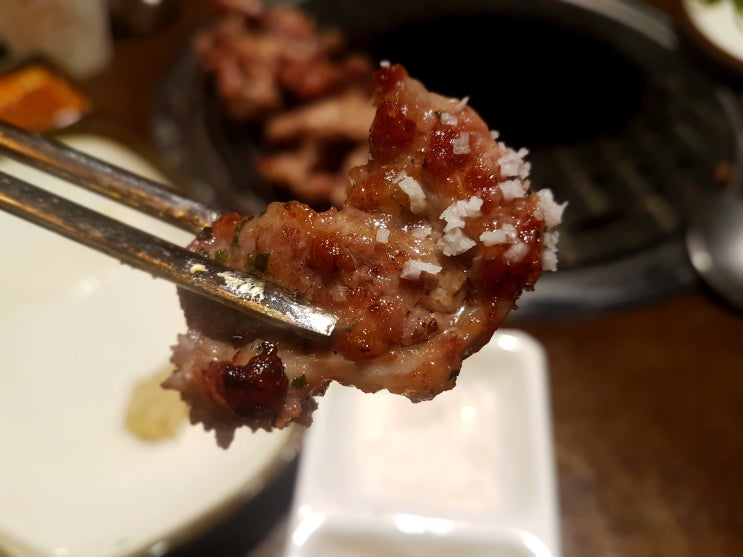 김해 율하 미진축산에서 오도독갈비 맛봤어요