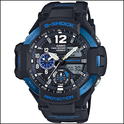  타임플래닛 G-SHOCK GA-1100-2B 지샥 시계 온도측정