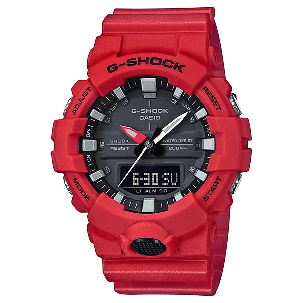  [현대백화점][지샥(G-SHOCK)] 남여공용 GA-800-4ADR 미들사이즈 콤비네이션모델라인 캐주얼시계 레드 블랙