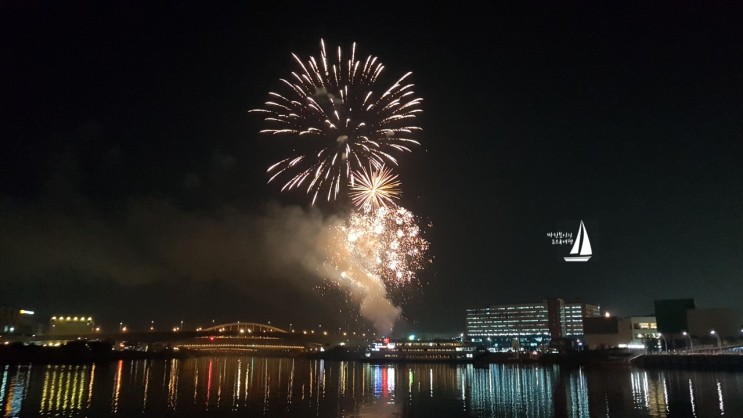 2018년 8월 아라뱃길 요트 선상 파티, 불꽃놀이