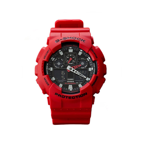  지샥 G-SHOCK GA-100B-4 BIG FACE 빅페이스 범블비 남성 우레탄시계
