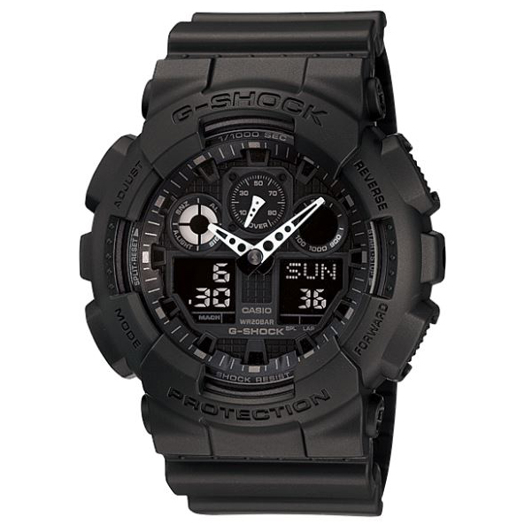  Casio 미국직배송 카시오지샥 남자 남성 패션 군인 캐쥬얼 손목시계 밀리터리 시리어스 블랙 GA100-1A1