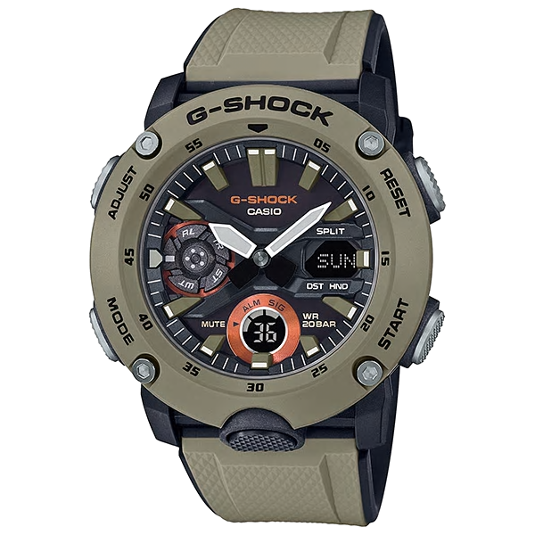  [현대백화점][지샥(G-SHOCK)] 남여공용GA-2000-5ADR 카본코어 가드구조 스탠다드 시리즈 캐주얼시계 베이지