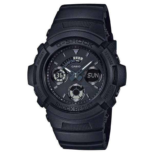  [현대백화점][지샥(G-SHOCK)] 남여공용 작은 캐주얼 시계 AW-591BB-1ADR 스탠다드 시크한 올블랙