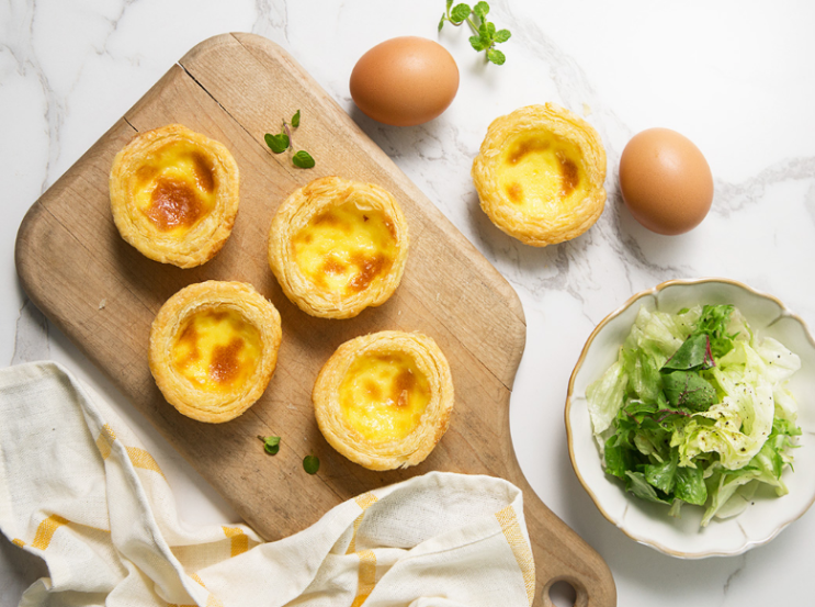  겉바속초! 풍요한아침 에그타르트