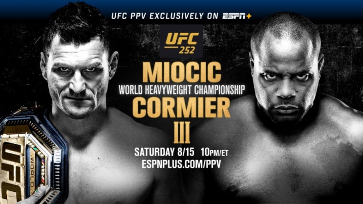 UFC 252 PPV 50만 장 판매 등 MMA 뉴스