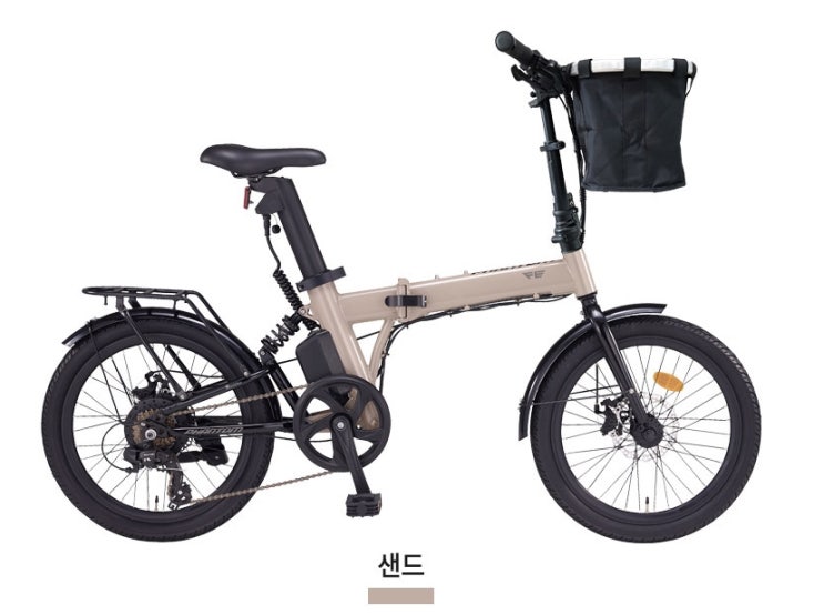 여성용 접이식 전기자전거 추천 바구니와 짐받이가 장착된 삼천리자전거 팬텀FE(팬텀Q 와 비교)
