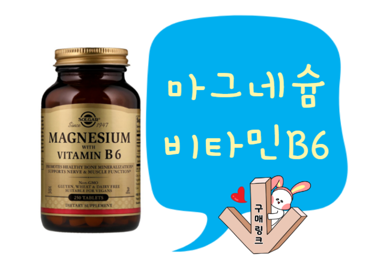  자다가 다리에 쥐가 날때는 솔가 마그네슘 비타민 B6