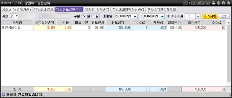  주식매매 일지 (2020.08.20~21) 주식 프로그램 매매 자동 투자 알고리즘 #1 적용 실제 후기 (4)